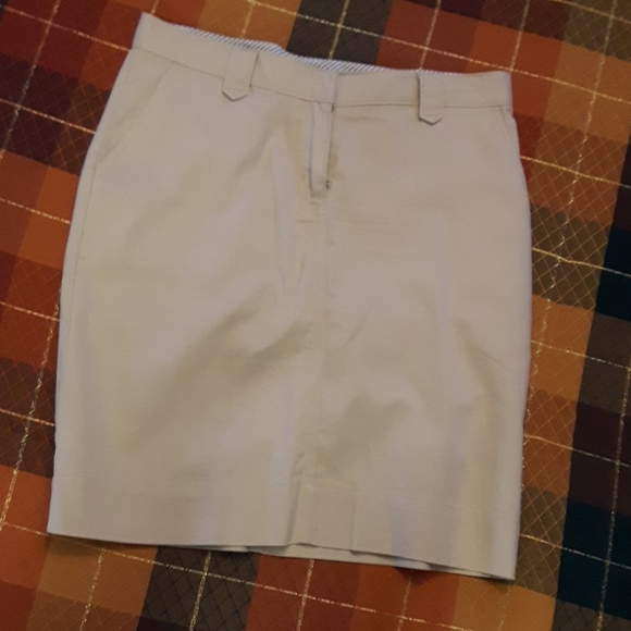 Size 4 Tommy Hilfiger cream straight skirt - Picture 6 of 10